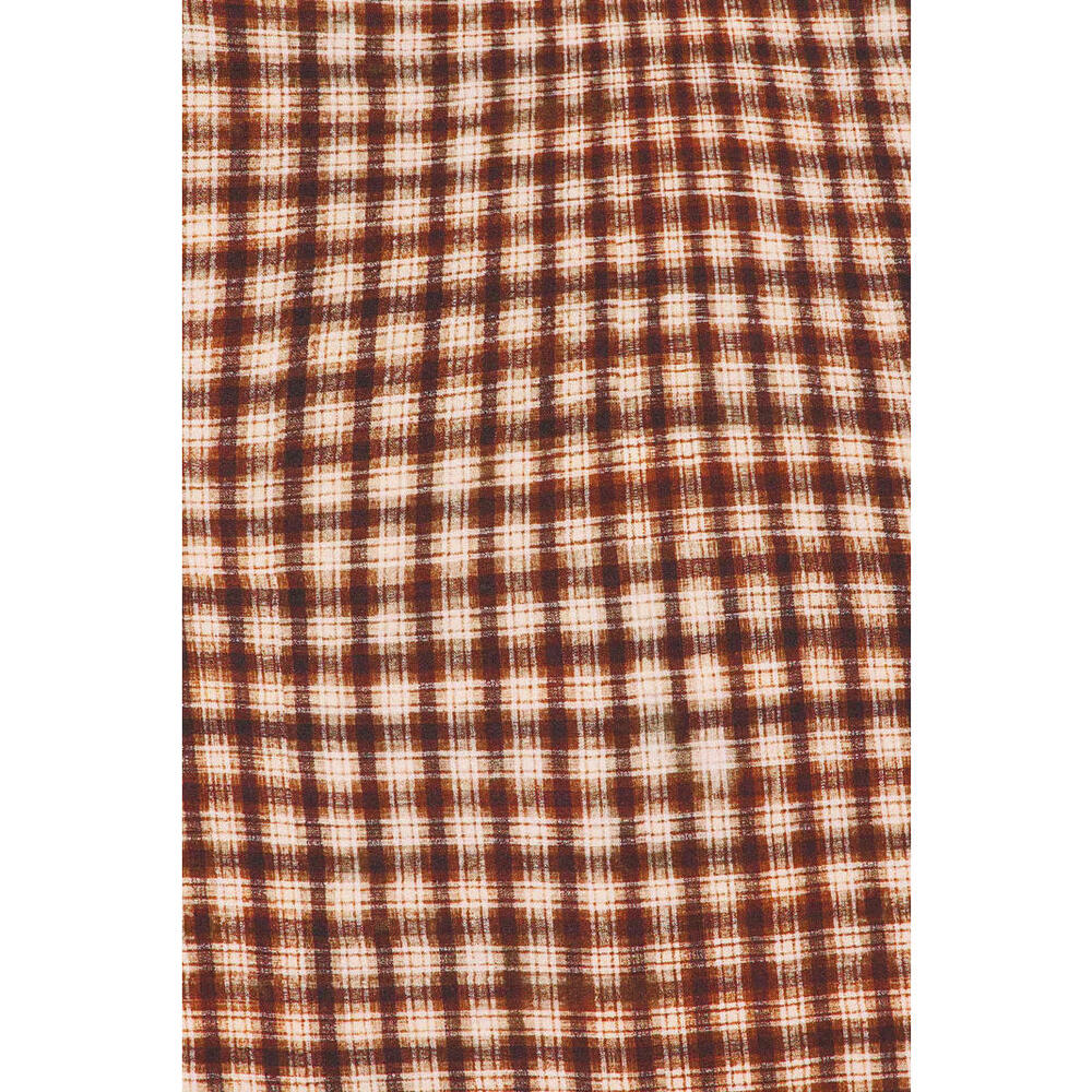 Revolve Miaou Selena Dress Warped brown Plaid open back size M NWT - Picture 4 of 11
